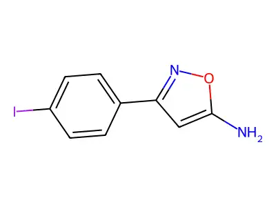 3-(4-Iodophenyl)-1,2-oxazol-5-amine structure