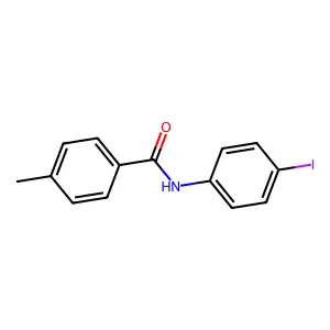 N-(4-iodophenyl)-4-methylbenzamide structure