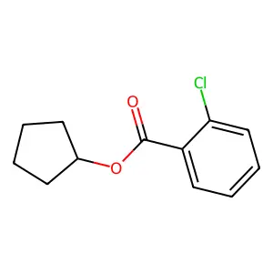 Benzoic acid, 2-chloro-, cyclopentyl ester structure