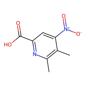 5,6-Dimethyl-4-nitropyridine-2-carboxylic acid structure