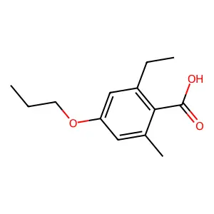2-Ethyl-6-methyl-4-propoxybenzoic acid structure