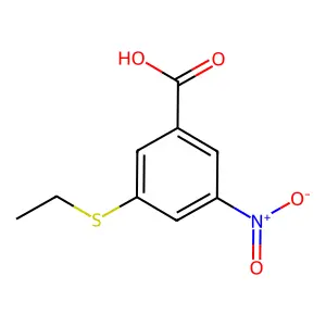 3-(Ethylthio)-5-nitrobenzoic acid structure