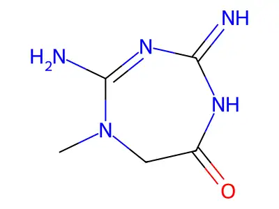 2,4-diamino-5-methyl-6H-1,3,5-triazepin-7-one structure