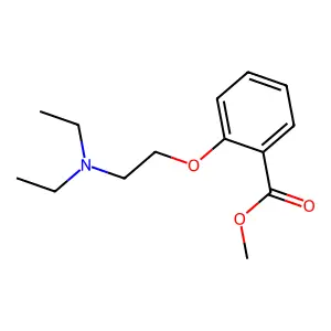 Benzoic acid, o-(2-(diethylamino)ethoxy)-, methyl ester structure
