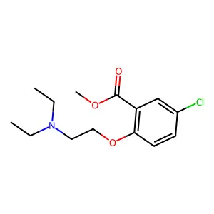 Benzoic acid, 5-chloro-2-(2-(diethylamino)ethoxy)-, methyl ester structure