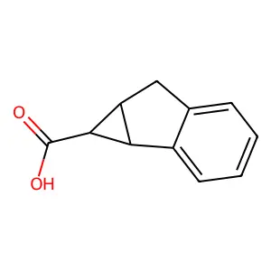 1H,1aH,6H,6aH-cyclopropa[a]indene-1-carboxylic acid structure