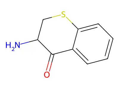 3-amino-3,4-dihydro-2H-1-benzothiopyran-4-one structure