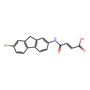 3-[(7-Bromo-9h-fluoren-2-yl)carbamoyl]prop-2-enoic acid structure