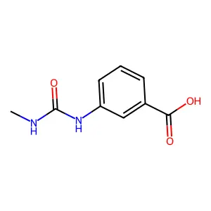 3-[(Methylcarbamoyl)amino]benzoic acid structure