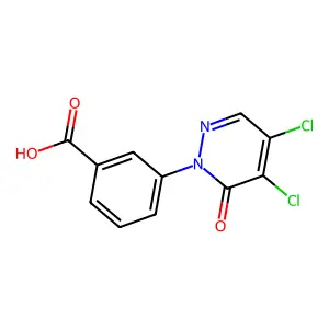 3-(4,5-Dichloro-6-oxo-1,6-dihydropyridazin-1-yl)benzoic acid structure