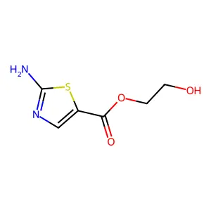 2-Hydroxyethyl 2-amino-1,3-thiazole-5-carboxylate structure