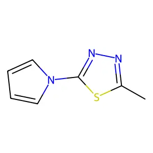 2-methyl-5-(1H-pyrrol-1-yl)-1,3,4-thiadiazole structure