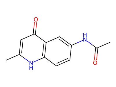 N-(4-羟基-2-甲基-6-喹啉基)乙酰胺 structure