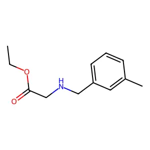 Ethyl 2-{[(3-methylphenyl)methyl]amino}acetate structure
