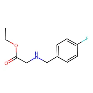 Ethyl 2-{[(4-fluorophenyl)methyl]amino}acetate structure