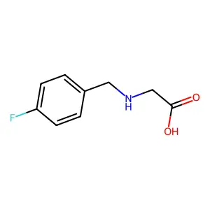 2-{[(4-Fluorophenyl)methyl]amino}acetic acid structure