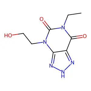6-Ethyl-4-(2-hydroxyethyl)-2H-[1,2,3]triazolo[4,5-d]pyrimidine-5,7(4H,6H)-dione structure