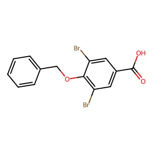 3,5-Dibromo-4-(phenylmethoxy)benzoic acid structure