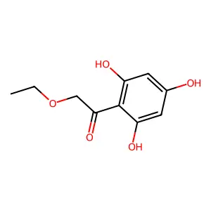 2-Ethoxy-1-(2,4,6-trihydroxyphenyl)ethanone structure