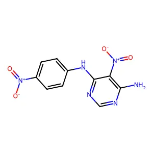 5-nitro-N4-(4-nitrophenyl)pyrimidine-4,6-diamine structure