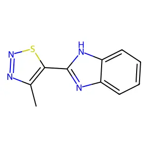5-(benzimidazol-2-ylidene)-4-methyl-2H-thiadiazole structure