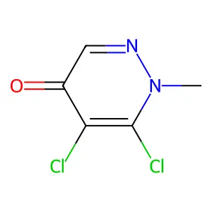 5,6-Dichloro-1-methylpyridazin-4(1H)-one structure