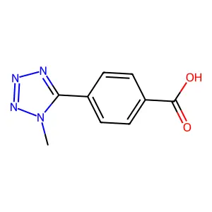 4-(1-甲基四唑-5-基)苯甲酸 structure