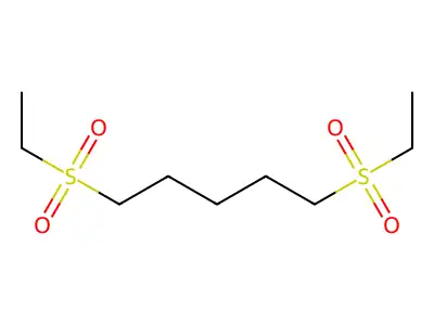 Pentane, 1,5-bis(ethylsulfonyl)- structure