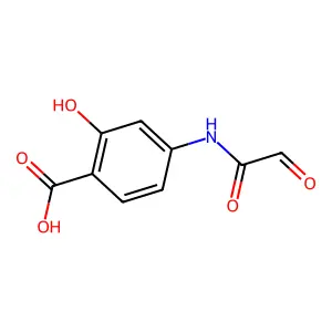 2-羟基-4-[(氧代乙酰基)氨基]苯甲酸 structure