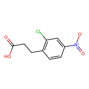 3-(2-氯-4-硝基苯基)丙酸 structure