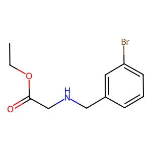 Ethyl 2-{[(3-bromophenyl)methyl]amino}acetate structure