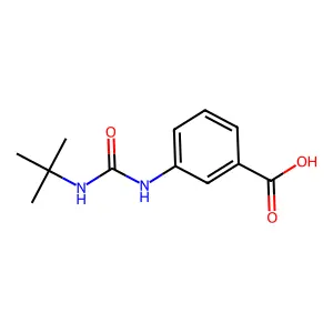 3-[(Tert-butylcarbamoyl)amino]benzoic acid structure