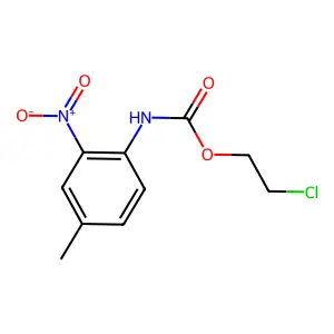 Carbamic acid, (4-methyl-2-nitrophenyl)-, 2-chloroethyl ester structure