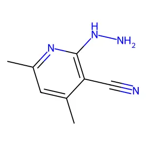 2-肼基-4,6-二甲基吡啶-3-甲腈 structure