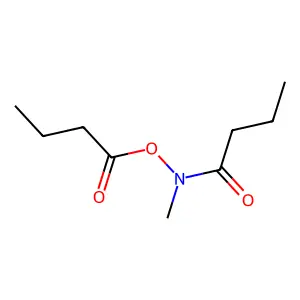 N-(丁酰氧基)-N-甲基丁酰胺 structure
