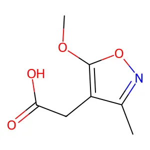 (5-Methoxy-3-methylisoxazol-4-yl)acetic acid structure