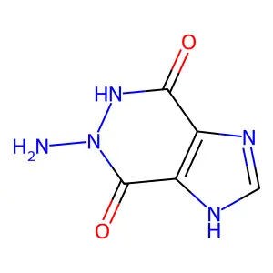 6-Amino-5,6-dihydro-1H-imidazo[4,5-d]pyridazine-4,7-dione structure