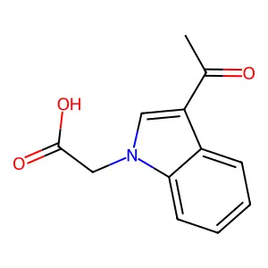 (3-Acetyl-indol-1-yl)-acetic acid structure