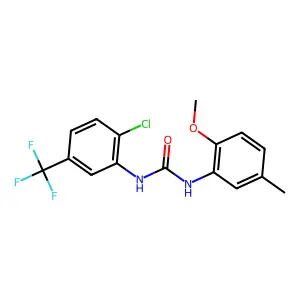 N-[2-Chloro-5-(trifluoromethyl)phenyl]-N'-(2-methoxy-5-methylphenyl)urea structure