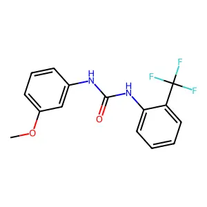 1-(3-Methoxyphenyl)-3-[2-(trifluoromethyl)phenyl]urea structure
