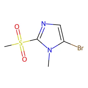5-Bromo-1-methyl-2-(methylsulfonyl)imidazole structure
