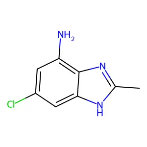 6-chloro-2-methyl-1H-benzo[d]imidazol-4-amine structure