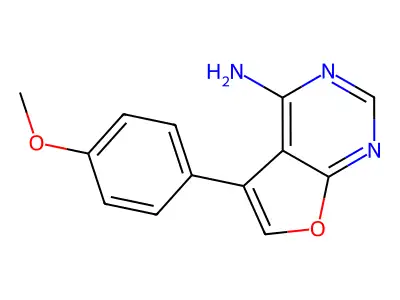 5-(4-Methoxyphenyl)furo[2,3-d]pyrimidin-4-amine structure