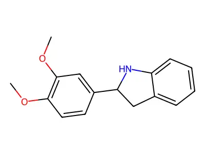 2-(3,4-Dimethoxyphenyl)indoline structure