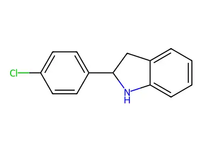 2-(4-Chlorophenyl)indoline structure