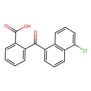 2-(5-Chloronaphthalene-1-carbonyl)benzoic acid structure