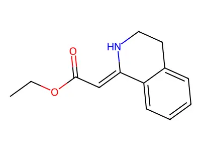 ethyl (2Z)-2-(3,4-dihydro-2H-isoquinolin-1-ylidene)acetate structure