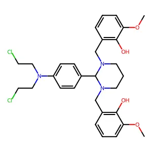 2-[[2-[4-[bis(2-chloroethyl)amino]phenyl]-3-[(2-hydroxy-3-me structure