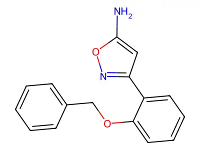3-[2-(Benzyloxy)phenyl]-1,2-oxazol-5-amine structure