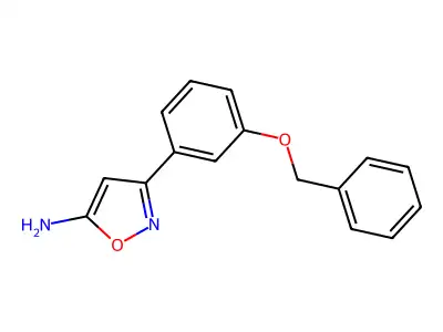 3-[3-(Benzyloxy)phenyl]-1,2-oxazol-5-amine structure